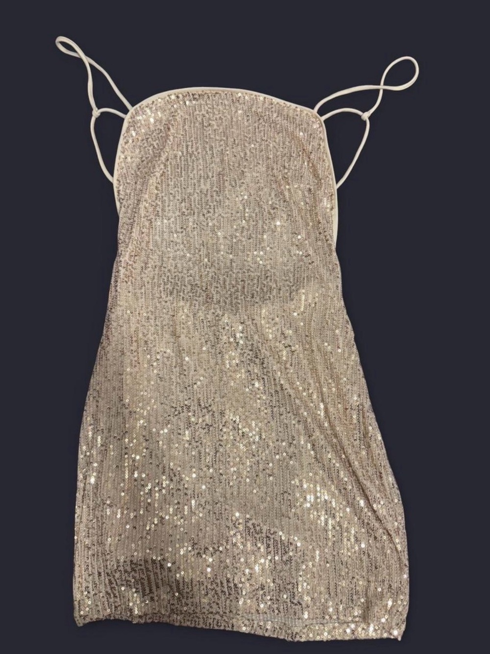 Fashion Nova Gold Sequin Mini Dress